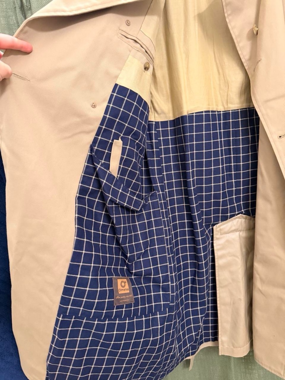 J. Crew Khaki Tan Trench Coat - Picture 2 of 4
